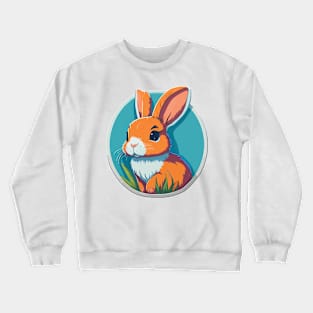 Rabbit Portrait Crewneck Sweatshirt